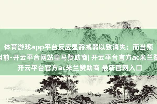 体育游戏app平台反应显豁减弱以致消失；而当预期中的奖励莫得出当前-开云平台网站皇马赞助商| 开云平台官方ac米兰赞助商 最新官网入口